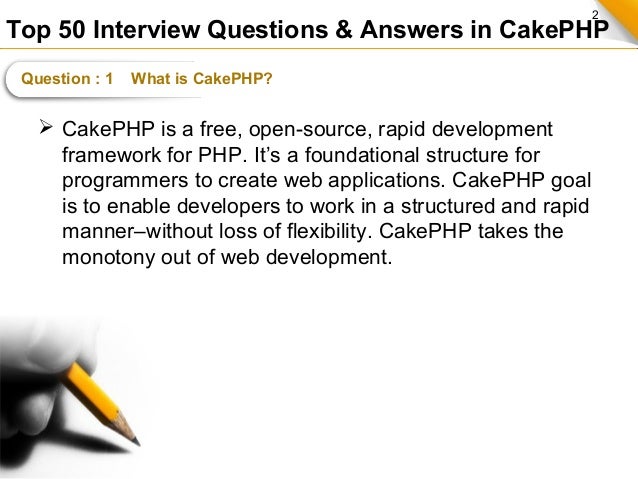 cakephp interview questions
